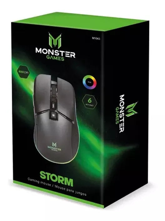 MOUSE GAMER RGB STORM - MONSTER GAMES MOUSE GAMER RGB STORM - MONSTER GAMES